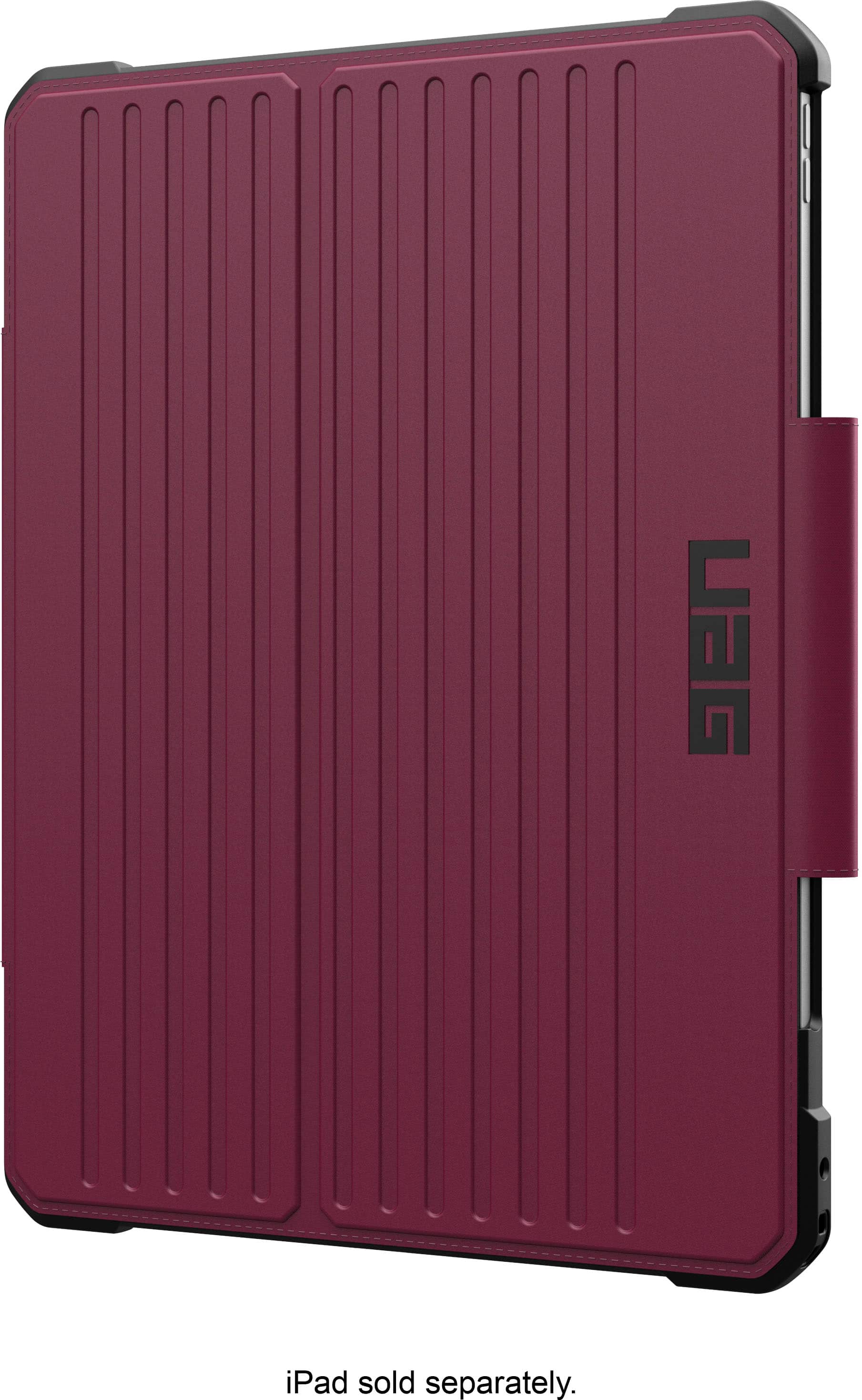Angle. UAG - Metropolis SE Case for iPad Pro 13" (Gen 7/M4 chip) - Bordeaux.