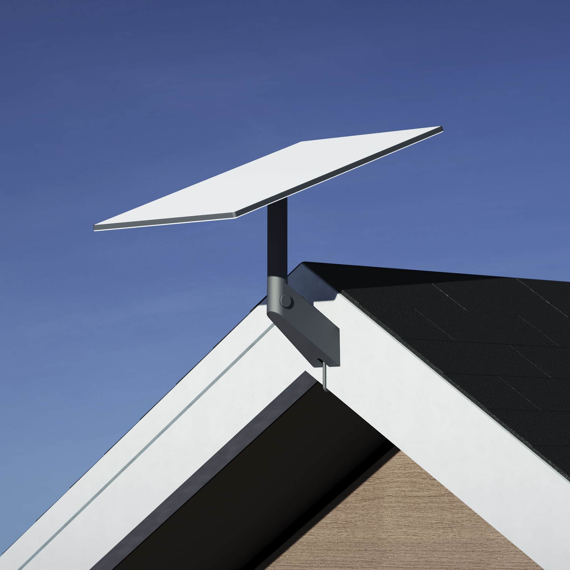 Angle. STARLINK - Wall Mount - Standard Kit (latest generation) - Gray.