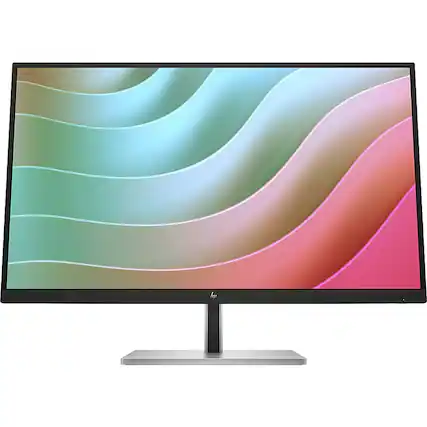 Front. HP - 27" IPS LCD 4K UHD 60Hz Monitor (USB, HDMI) - Black.