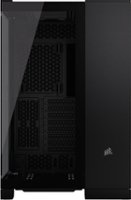 CORSAIR - iCUE LINK 6500X RGB Mid-Tower Dual Chamber PC Case - Black - Front_Zoom