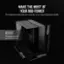 Make the most of your mid-tower with the expansion potential you need for your most impressive builds. Fits graphics cards up to 400mm long.