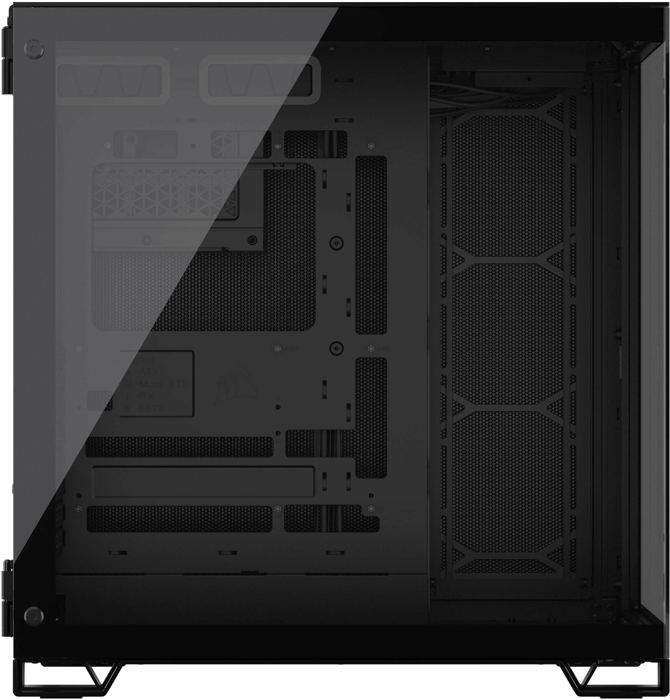 Alt View 22. CORSAIR - 6500X ATX Mid-Tower Dual Chamber PC Case - Black.