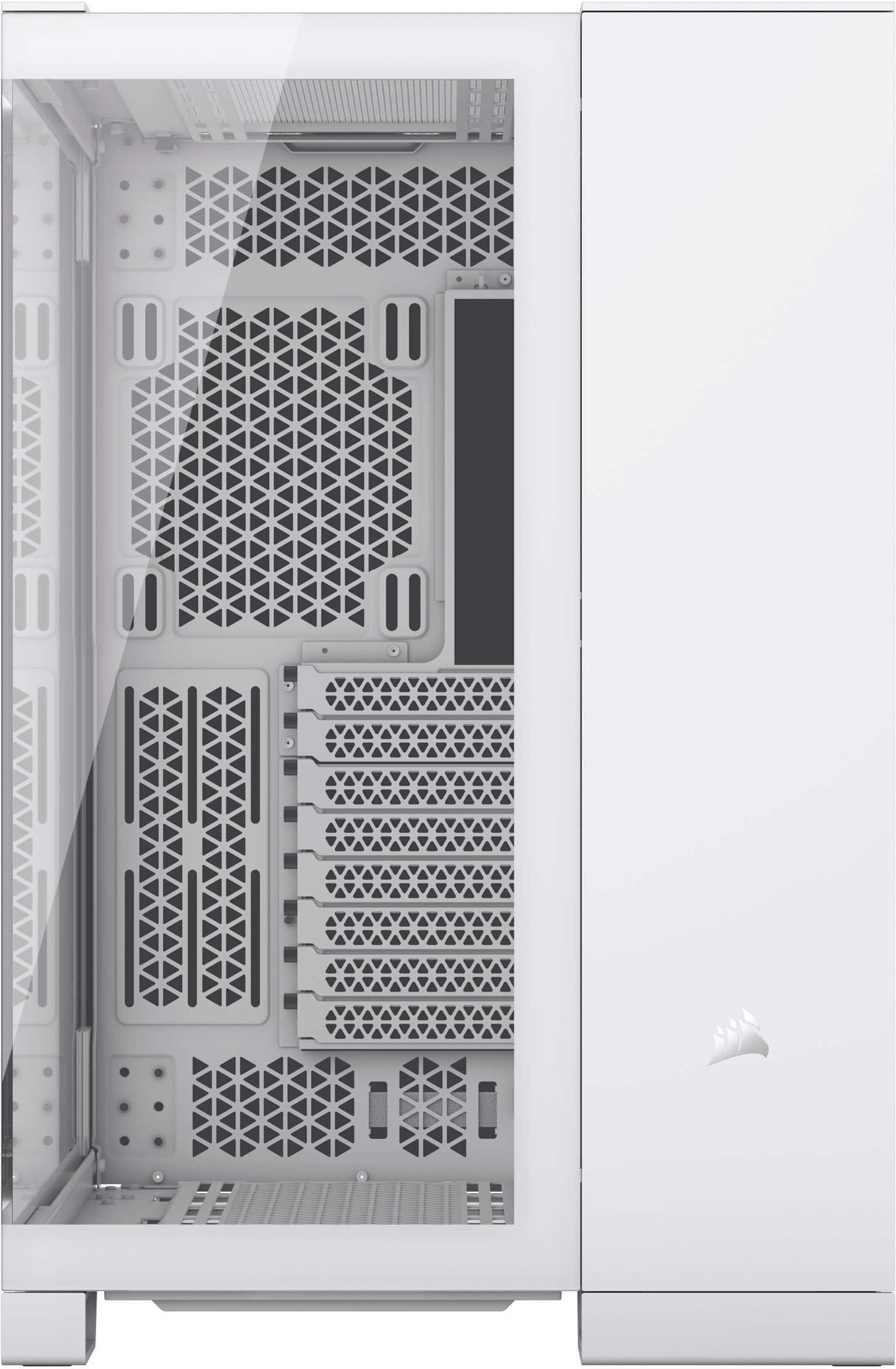 Alt View 12. CORSAIR - 6500X ATX Mid-Tower Dual Chamber PC Case - White.