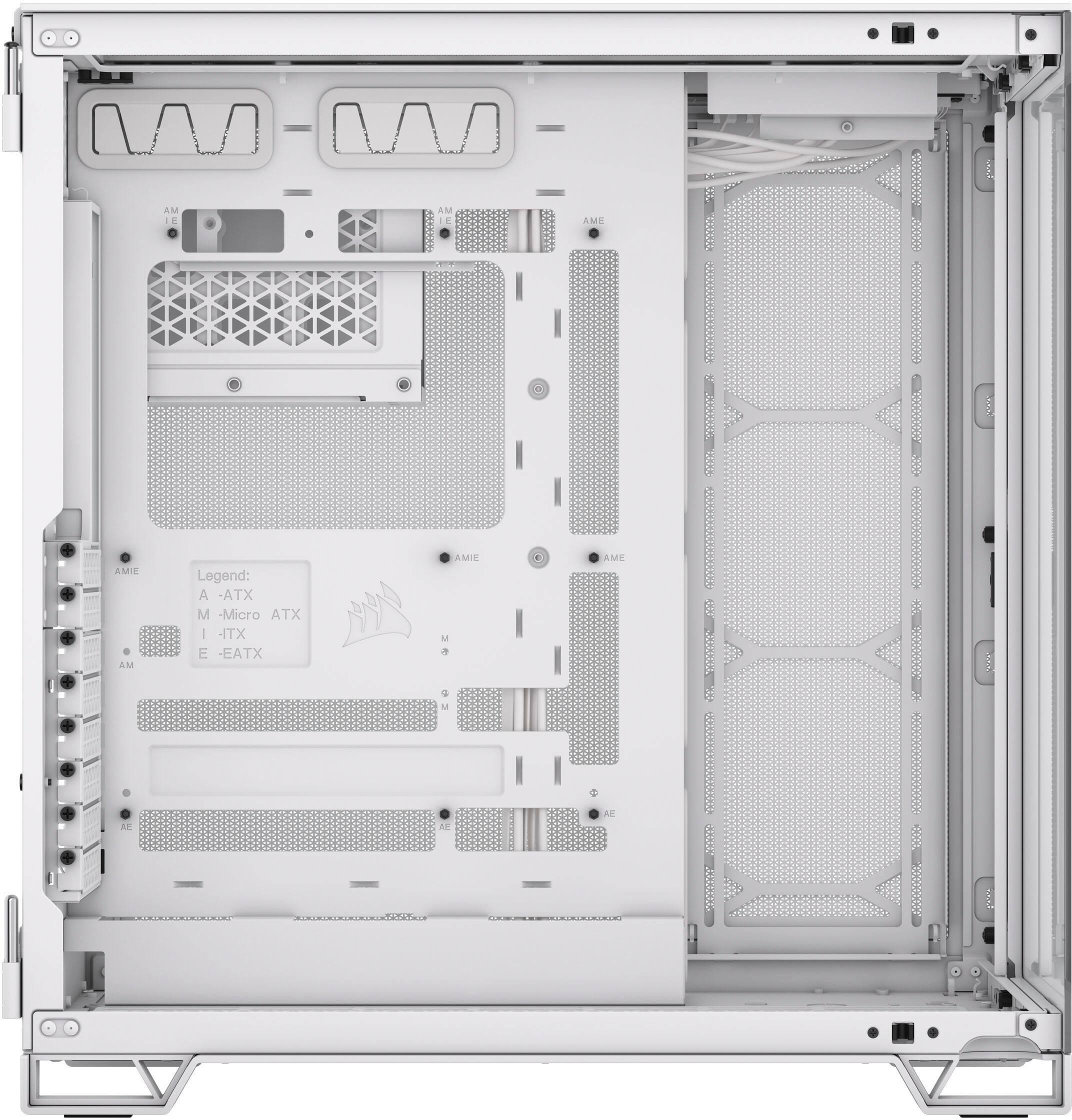 The text on the image reads:
- MATX M-Micro ATX
- ITX - ITX = -EATX
- AME - AME = -EATX
- M-Micro ATX
- ITX
- AME
- EATX
The corrected text is:
- MATX M-Micro ATX
- ITX - ITX = -EATX
- AME - AME = -EATX
- M-Micro ATX
- ITX
- AME
- EATX