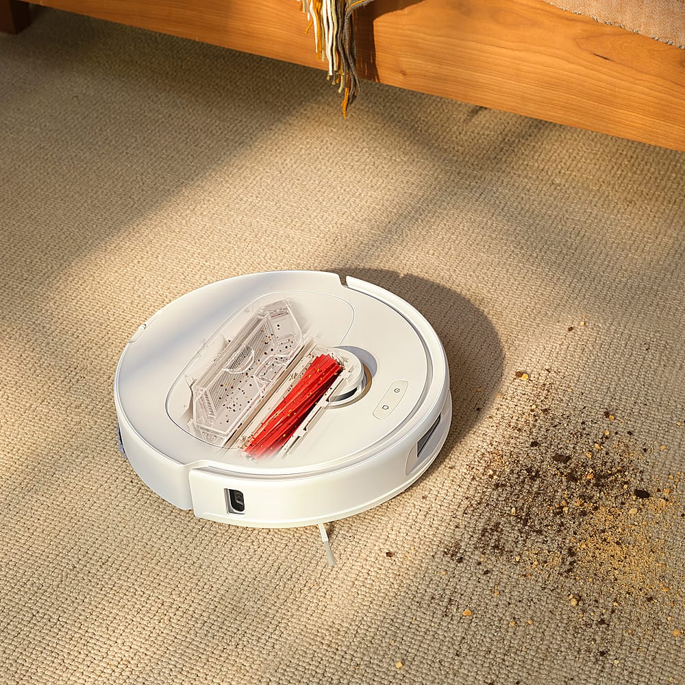 Alt View 13. Roborock - Qrevo Pro Wi-Fi Connected Robot Vacuum and Mop with FlexiArm Design Edge Mopping, Dynamic Hot Water Mop Washing - White.