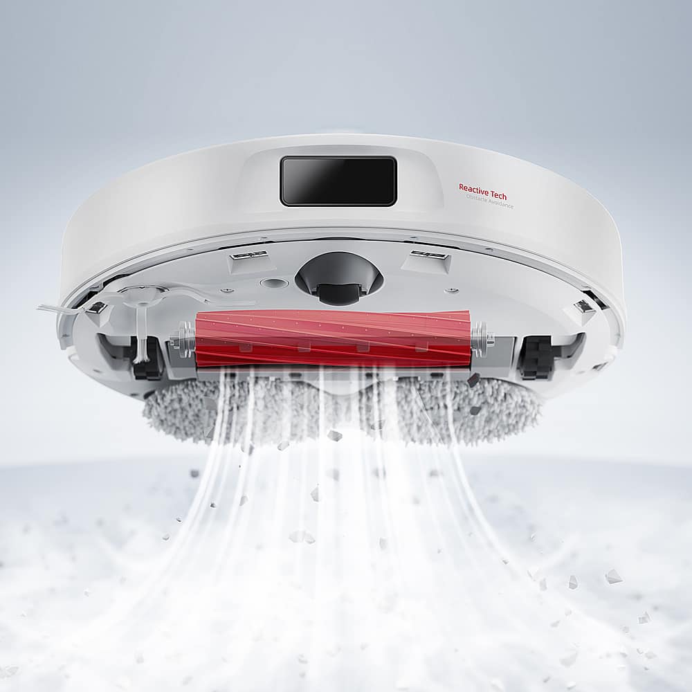 Alt View 18. Roborock - Qrevo Pro Wi-Fi Connected Robot Vacuum and Mop with FlexiArm Design Edge Mopping, Dynamic Hot Water Mop Washing - White.