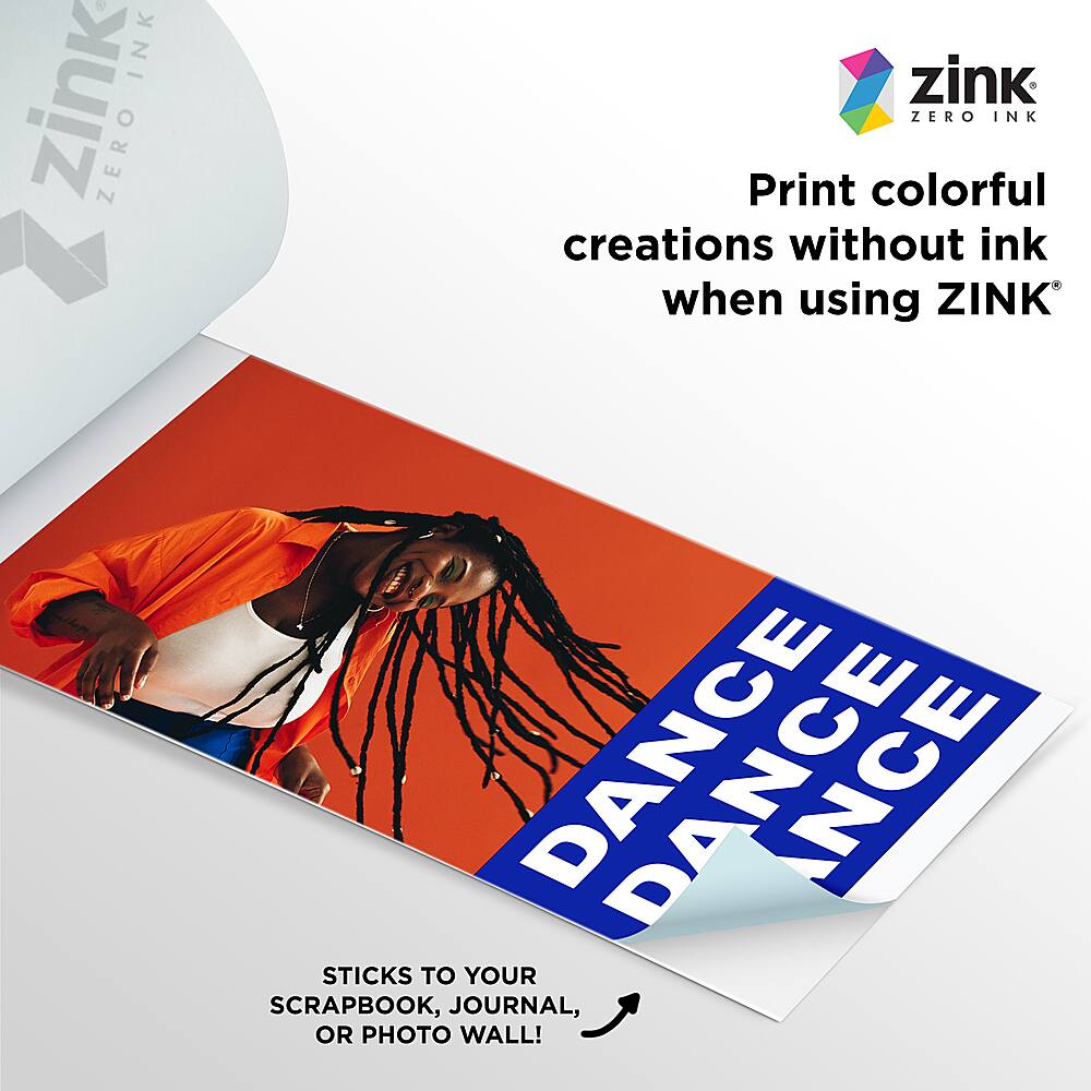 Zink Zero Ink Print Colorful Creations Without Ink When Using Zink Dance Dance Sticks to Your Scrapbook, Journal or Photo Wall!