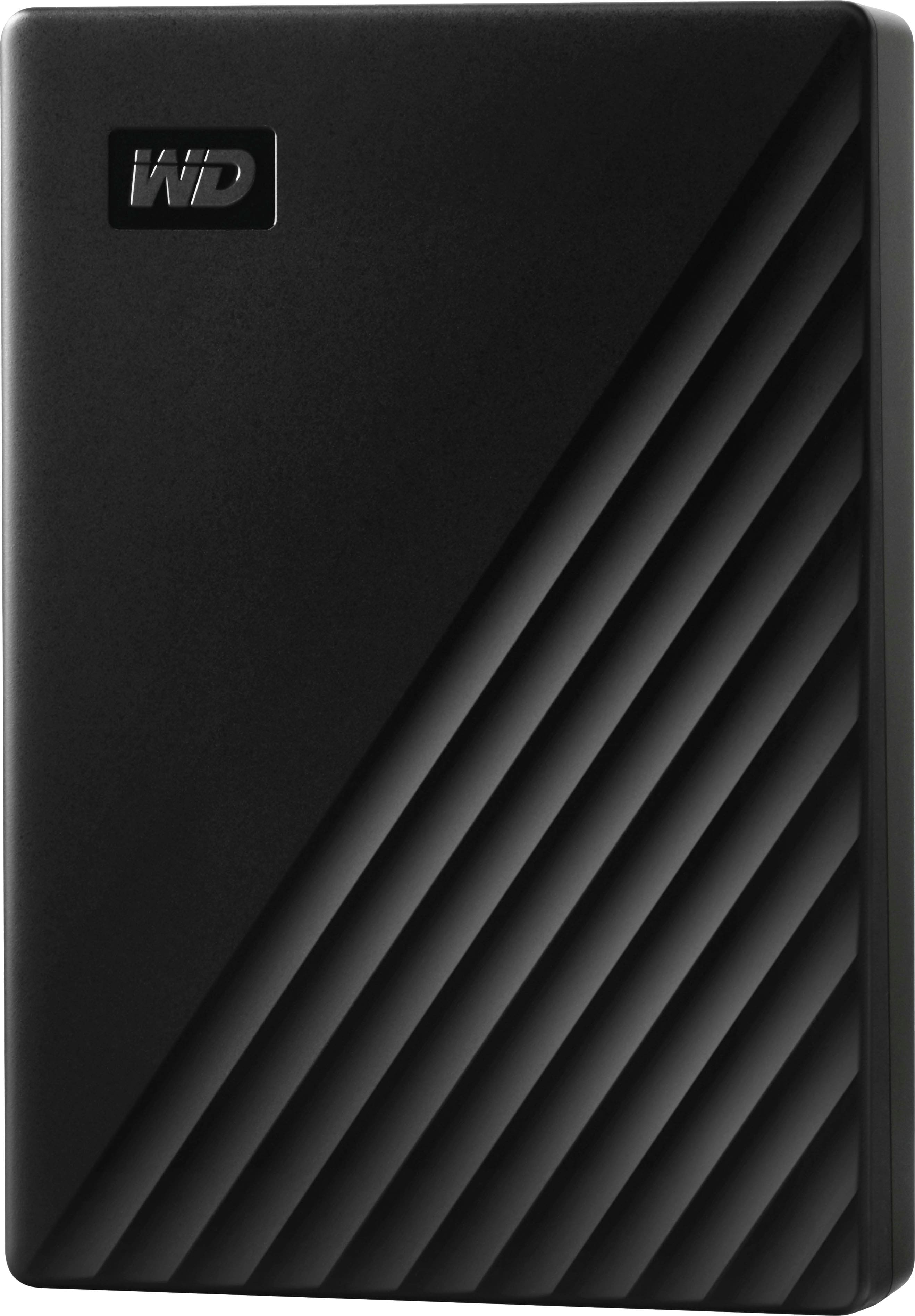 Front. WD - My Passport 6TB External USB 3.0 Portable Hard Drive - Black.