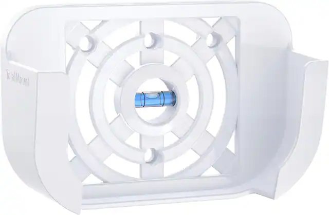 The image shows a white object with a blue center, which appears to be a fan or a device with a blue part. The object is placed on a white surface, and there is a close-up view of the blue part. The object is likely designed for cooling purposes, as it is described as a "cooling device."