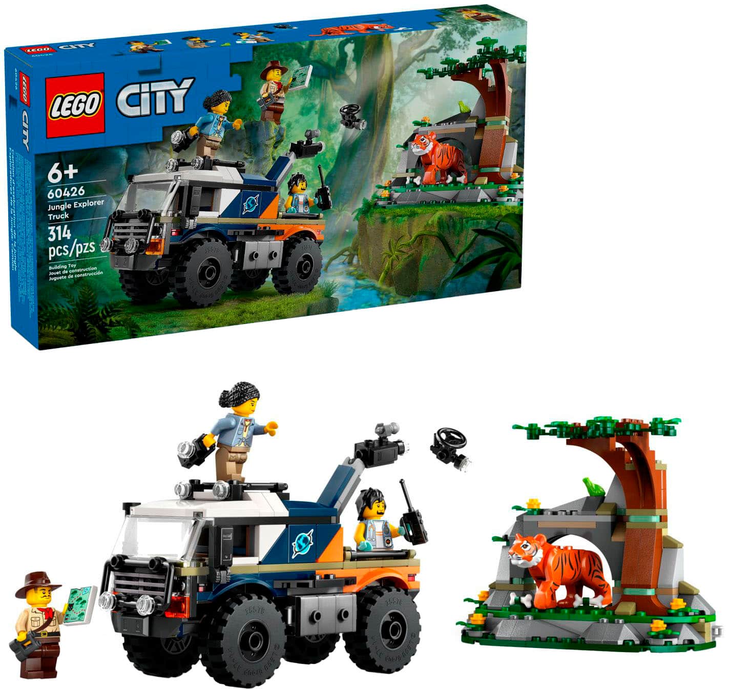 LEGO City Jungle Explorer OffRoad Truck Toy, Jungle Toy 60426 6470818