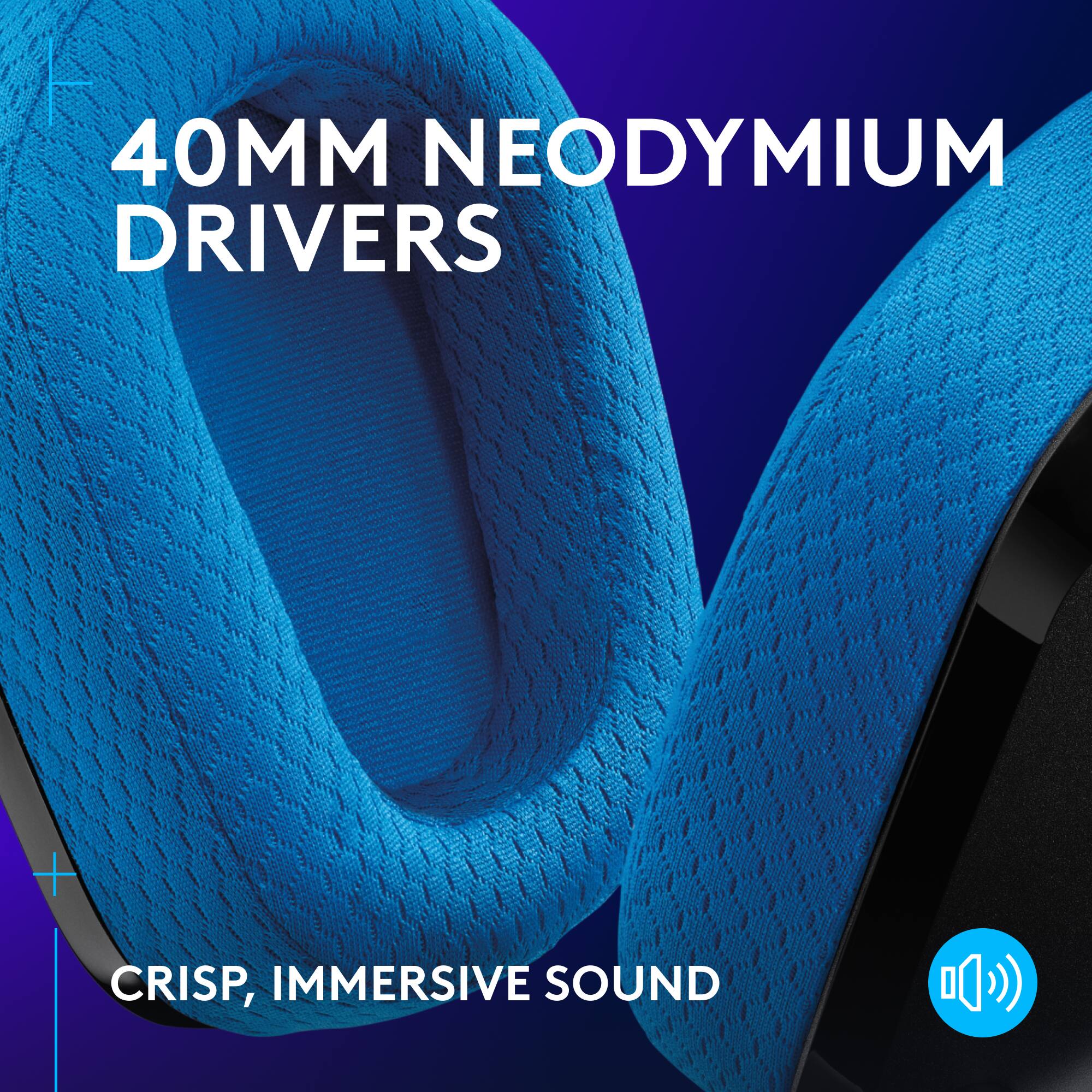 40MM Neodymium Drivers + Crisp, Immersive Sound