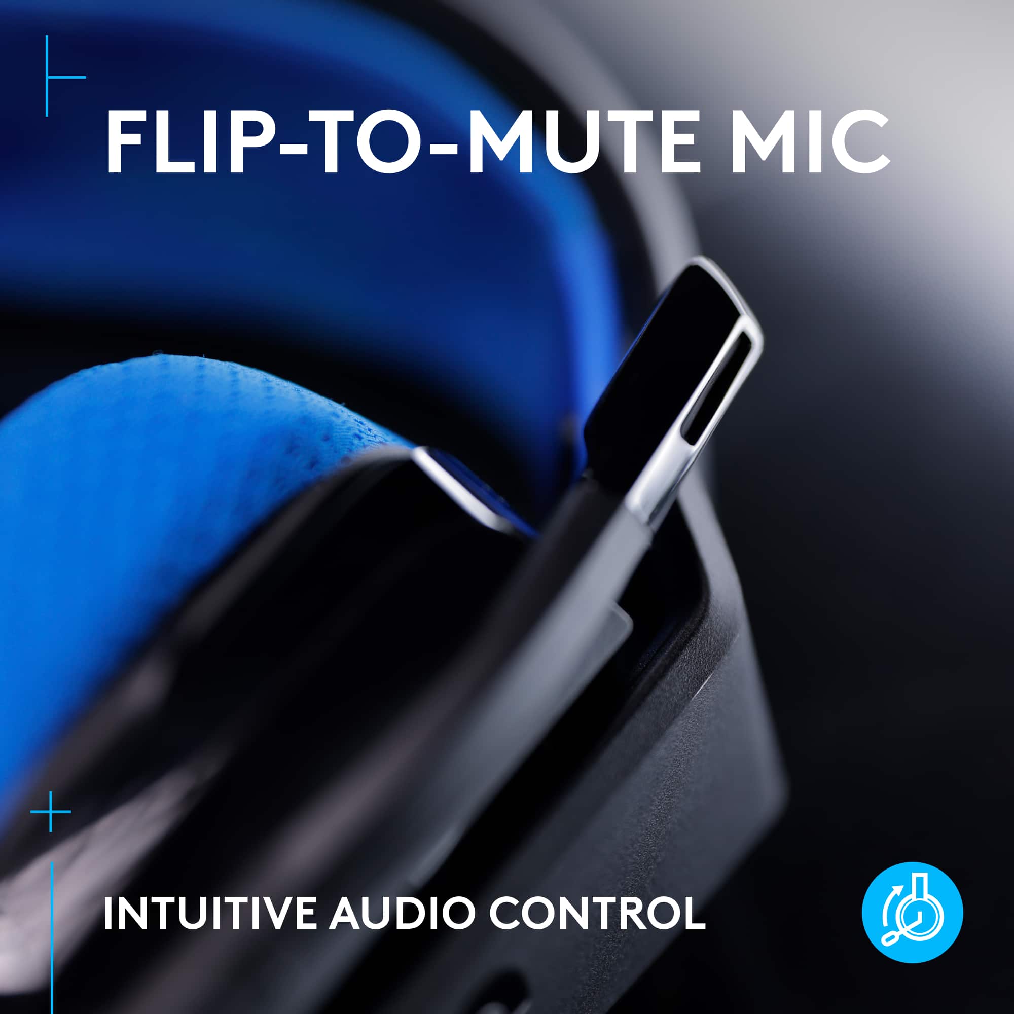 Flip-to-Mute Mic + Intuitive Audio Control
