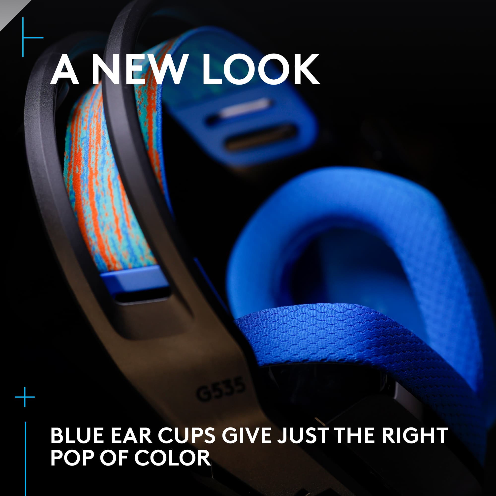 A New Look: Blue Ear Cups Give Just the Right Pop of Color