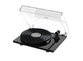 Pro-Ject - E1 Record Player - Gloss Black - Front_Zoom