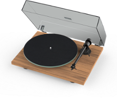 Pro-Ject - T1 Record Player with Phono preamp and Bluetooth - Satin Walnut - Front_Zoom