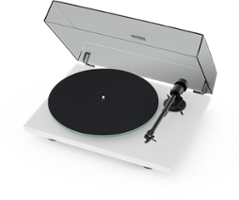 Pro-Ject - T1 Record Player with Phono preamp and Bluetooth - Satin White - Front_Zoom