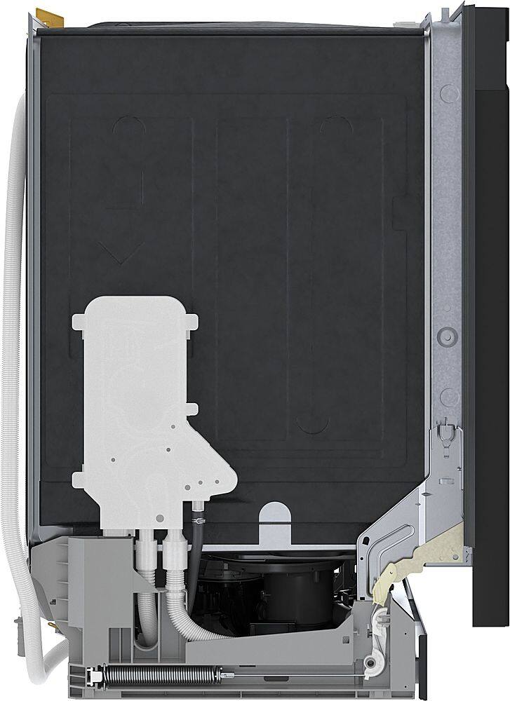 Alt View 1. Bosch - 100 Series 24" Front Control Smart Built-In Stainless Steel Tub Dishwasher with PrecisionWash, 48 dBA - Black.