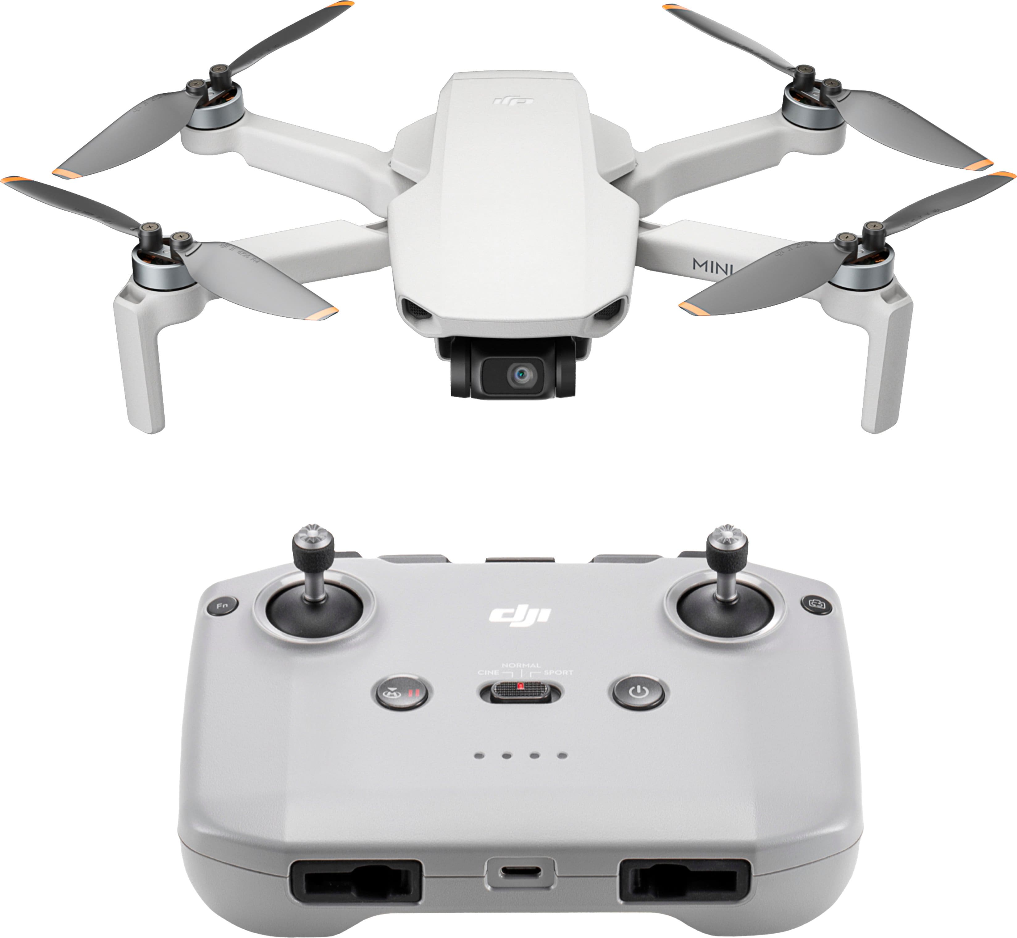 Front. DJI - Mini 4K Drone with Remote Control - Gray.