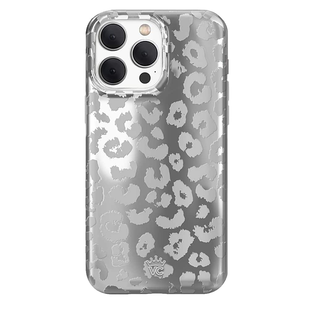 Front. Velvet Caviar - MagSafe iPhone 15 Pro Case - Chrome Leopard.