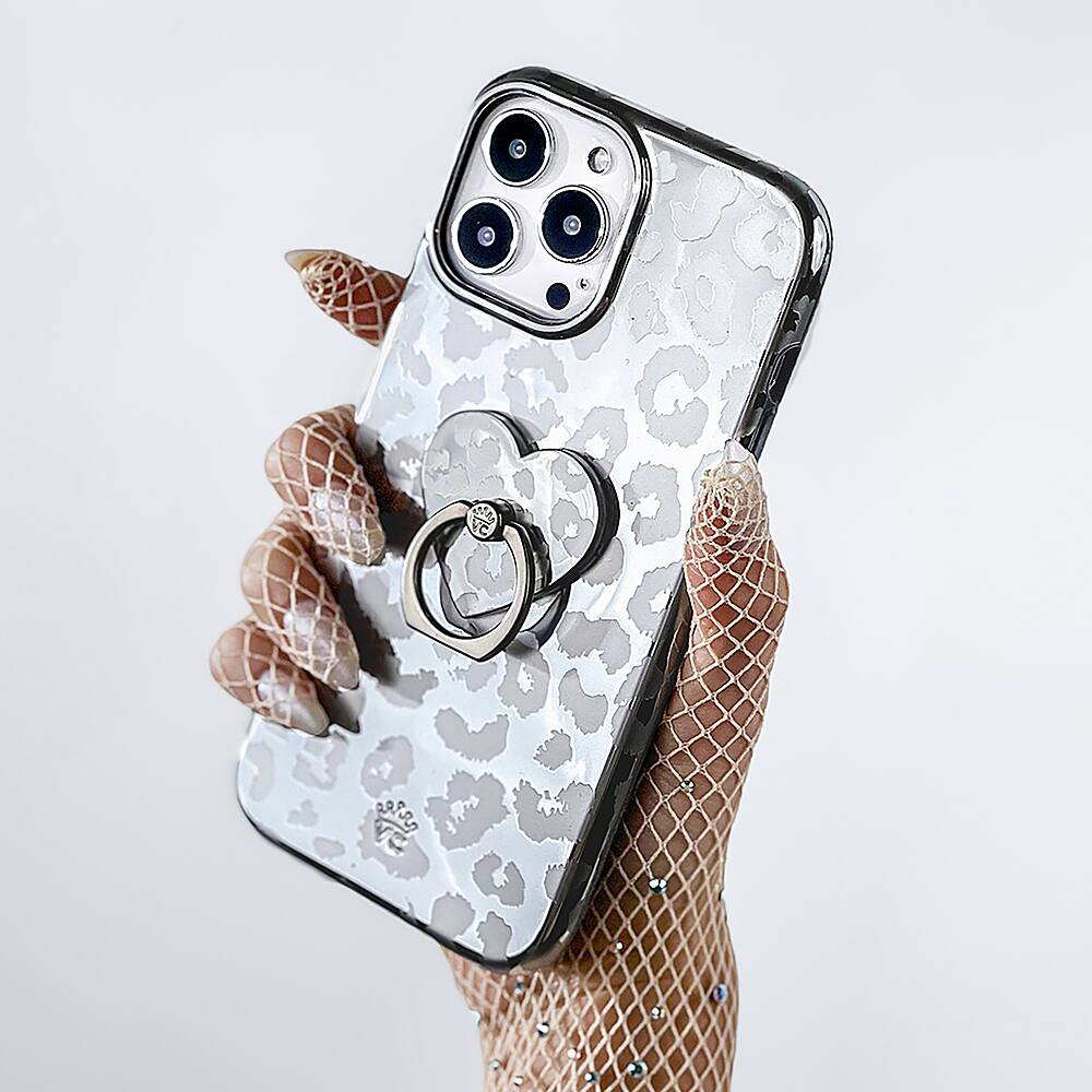 Alt View 13. Velvet Caviar - MagSafe iPhone 15 Pro Case - Chrome Leopard.