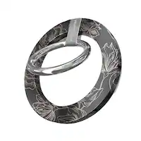 VELVET CAVIAR - MagSafe Grip Ring for Most Cell Phones - Floral Rose Gold - Front_Zoom