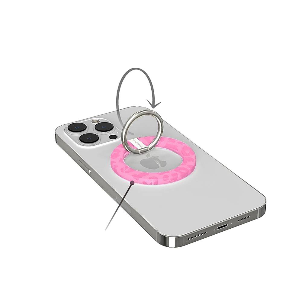 Alt View 13. Velvet Caviar - MagSafe Grip Ring for Most Cell Phones - Hot Pink.