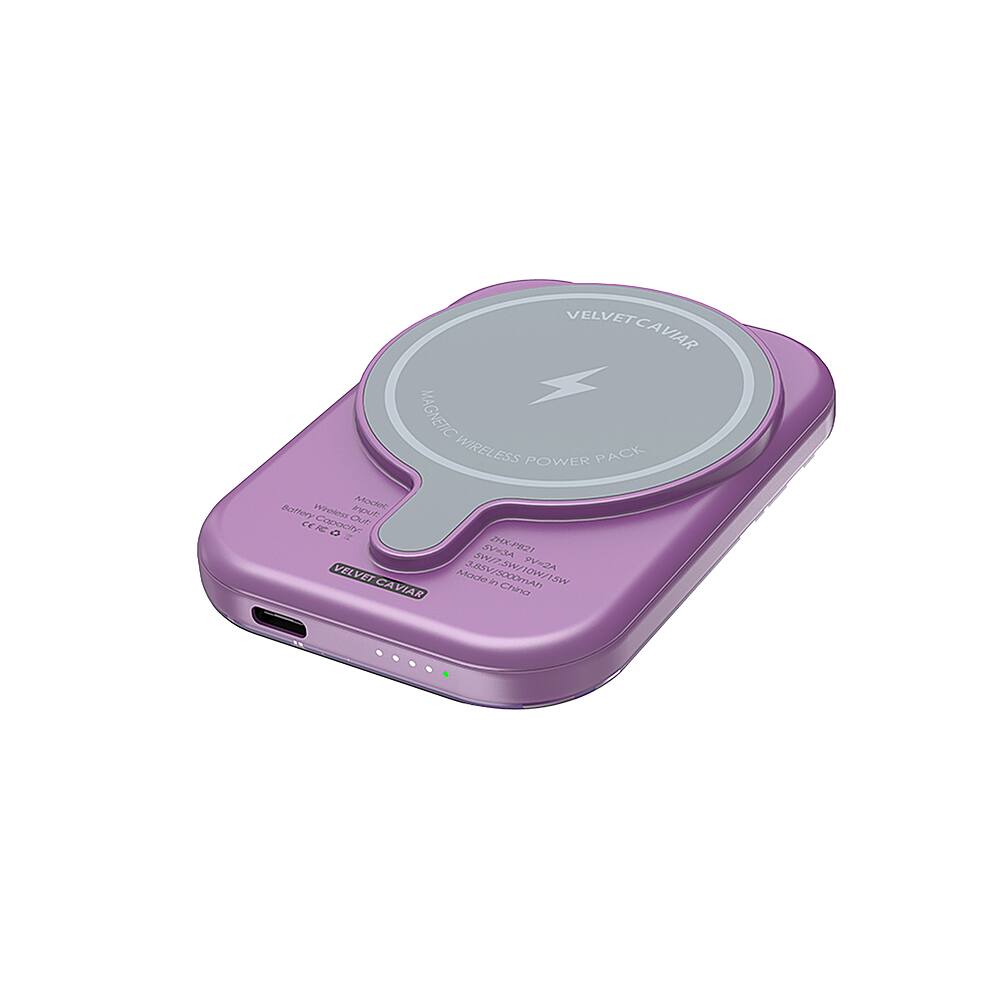 The text on the image reads "VelvetCaviar Magnetic Wireless Ess Power Pack."