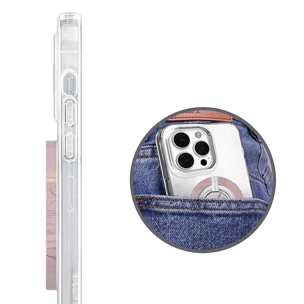 Alt View 11. Velvet Caviar - MagSafe Grip Ring for Most Cell Phones - Dusty Floral.