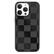 Front. Velvet Caviar - Checkered MagSafe iPhone 15 Pro Max Case - Noir Vibe.