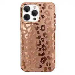 VELVET CAVIAR - MagSafe iPhone 15 Pro Case - Bronze Chrome Leopard