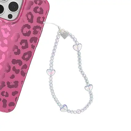 Angle. Velvet Caviar - Phone Charm - Holo Heart.