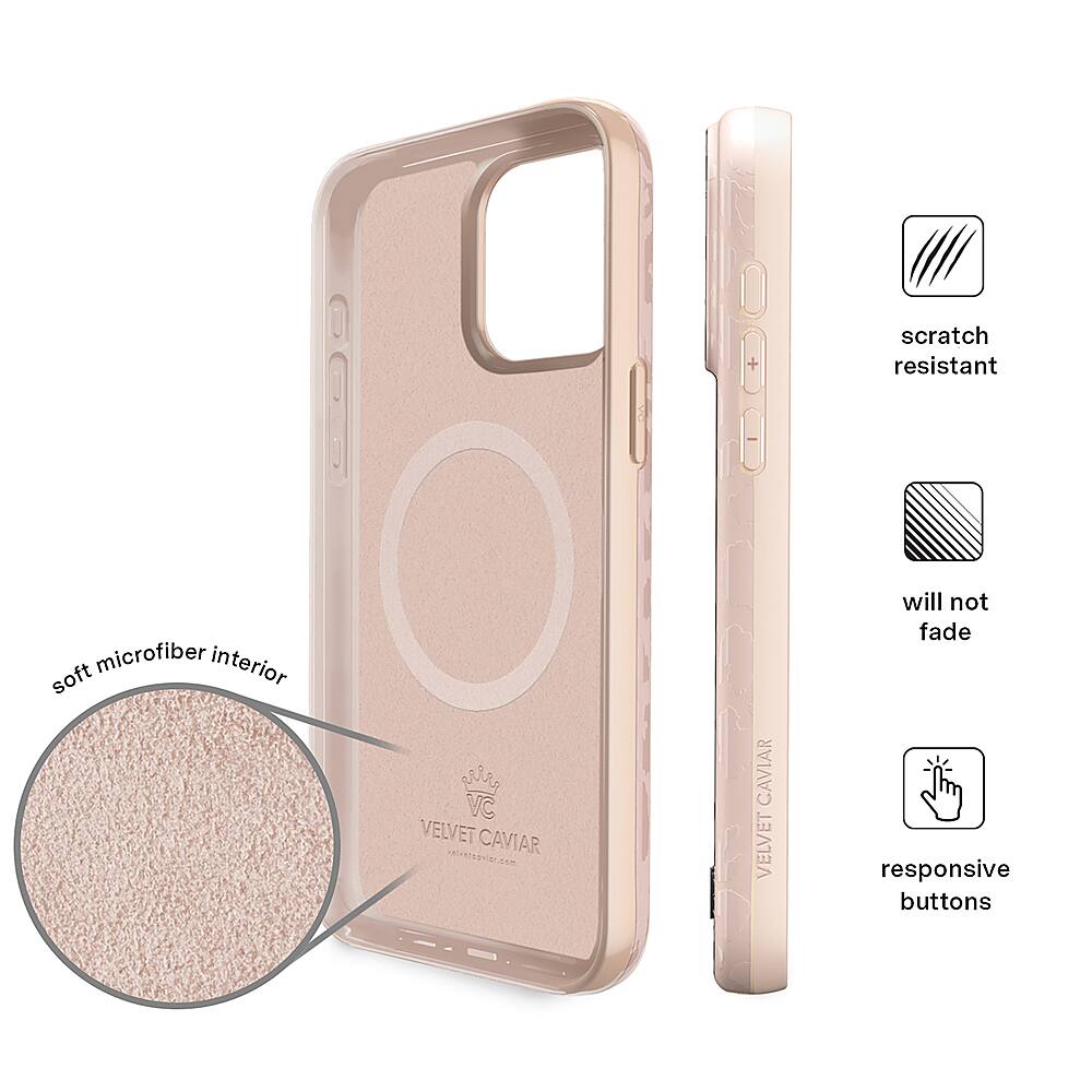 Alt View 11. Velvet Caviar - MagSafe iPhone 15 Pro Max Case - Nude Leopard.