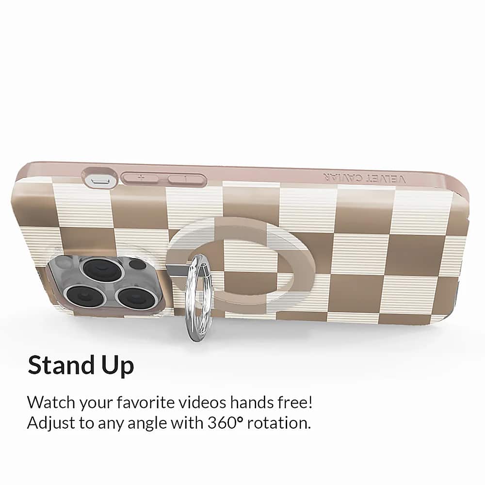 Stand Up Watch your favorite videos hands free! Adjust to any angle with 360 rotation.