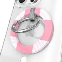 VELVET CAVIAR - MagSafe Grip Ring for Most Cell Phones - Pink Checker - Front_Zoom