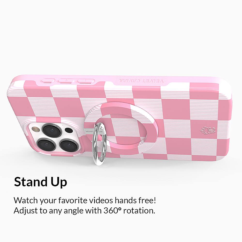 Stand Up Watch your favorite videos hands free! Adjust to any angle with 360 rotation.