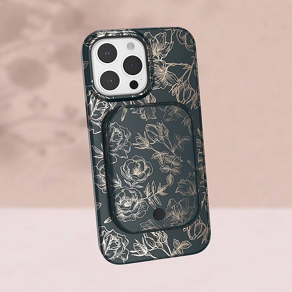 Alt View 12. Velvet Caviar - MagSafe Battery Power Pack - Floral Rose Gold Chrome.