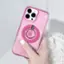 Alt View 15. Velvet Caviar - MagSafe Grip Ring for Most Cell Phones - Pink Stardust.