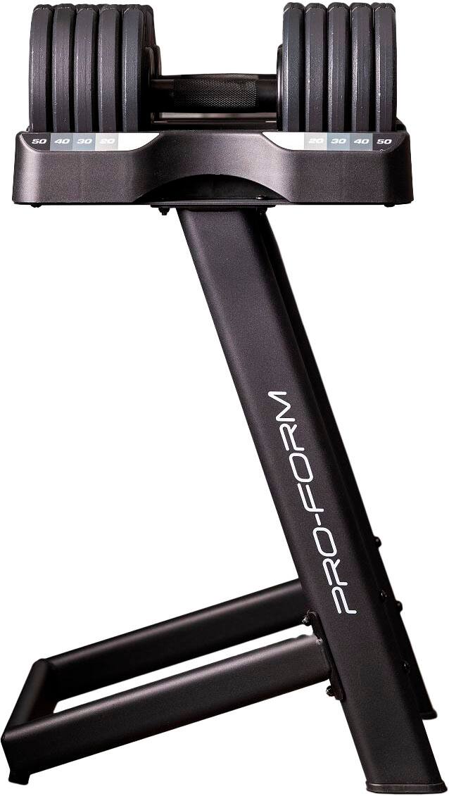 Alt View 12. ProForm - Rapid Strike Adjustable Dumbbell Stand - Black.