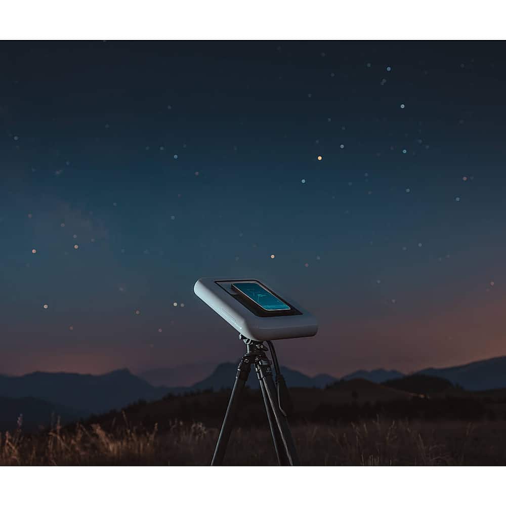 Alt View 14. Vaonis - Vaonis Hestia Smartphone-Based Telescope with Full-Size Tripod and Solar Filter - Black.