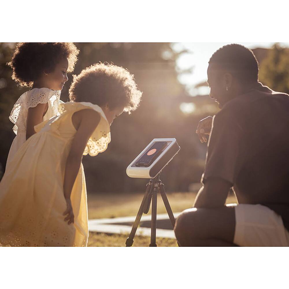 Alt View 16. Vaonis - Vaonis Hestia Smartphone-Based Telescope with Full-Size Tripod and Solar Filter - Black.