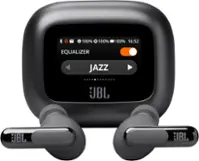 JBL - Live Beam 3 True Wireless Noise Cancelling Earbuds - Black - Front_Zoom