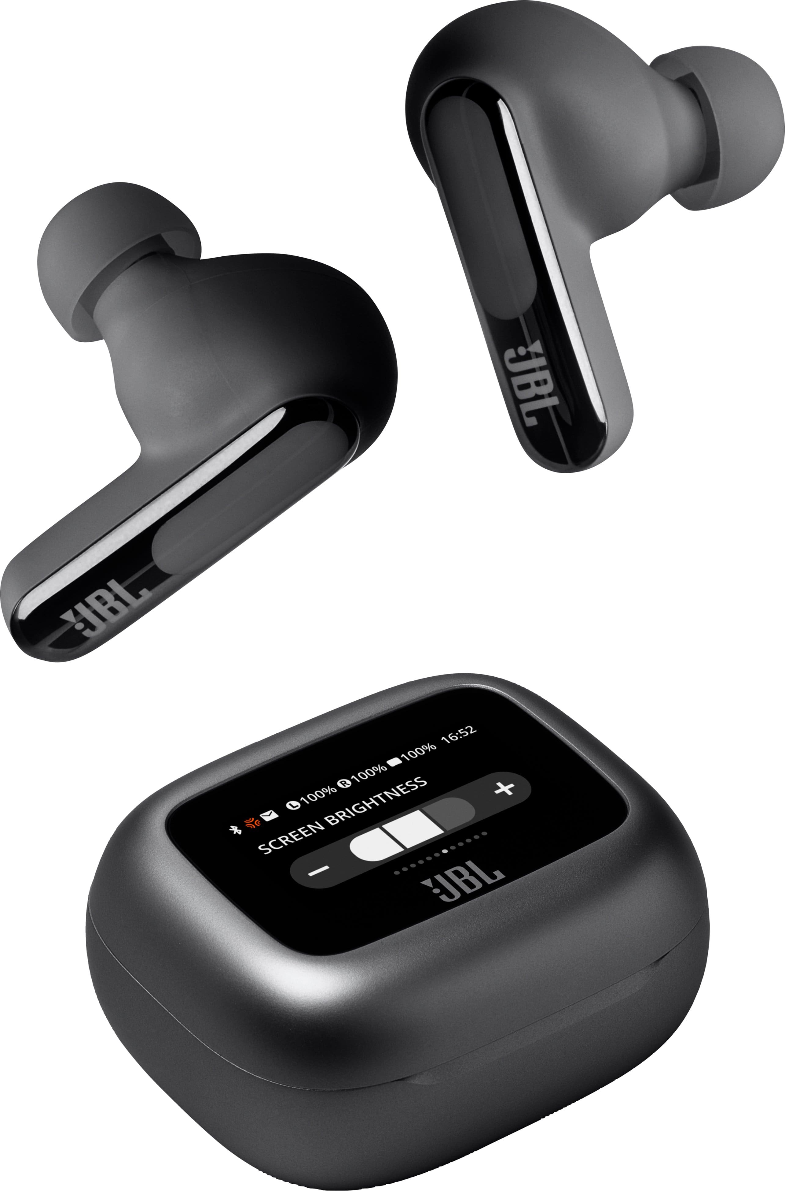 The image features a pair of black headphones with a control box in the middle. The headphones are placed on top of the control box, which is positioned on a white background. The headphones are designed to be worn over the ears, providing a comfortable and secure fit for the user. The control box allows the user to adjust the volume, play or pause music, and control other features of the headphones. The headphones and control box together create a compact and portable audio solution for users who want to enjoy music or other audio content on the go.