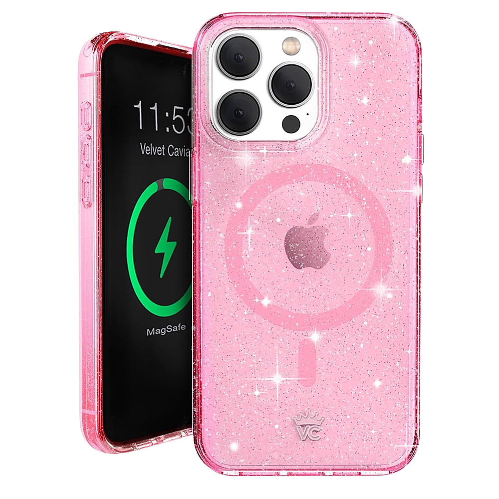 Velvet Caviar MagSafe iPhone 15 Pro Max Case Pink Stardust Glitter ...