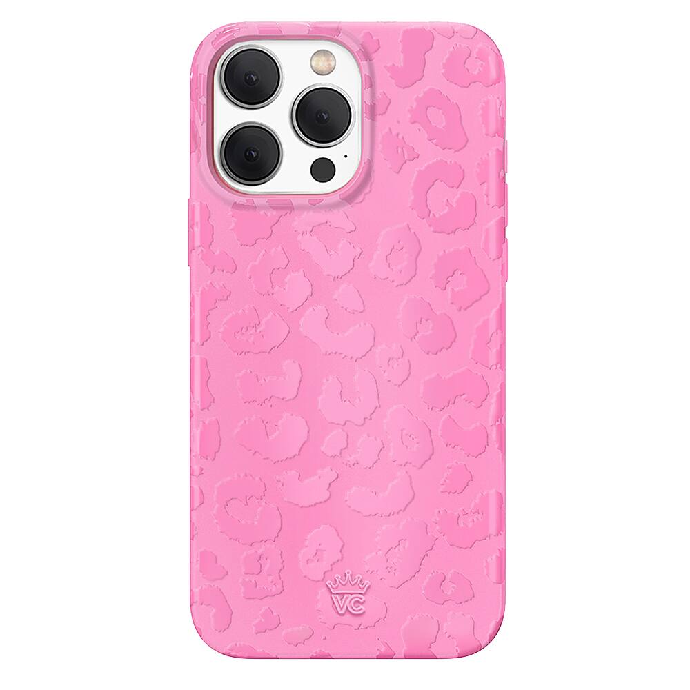 Front. Velvet Caviar - MagSafe iPhone 15 Pro Case - Hot Pink Leopard.
