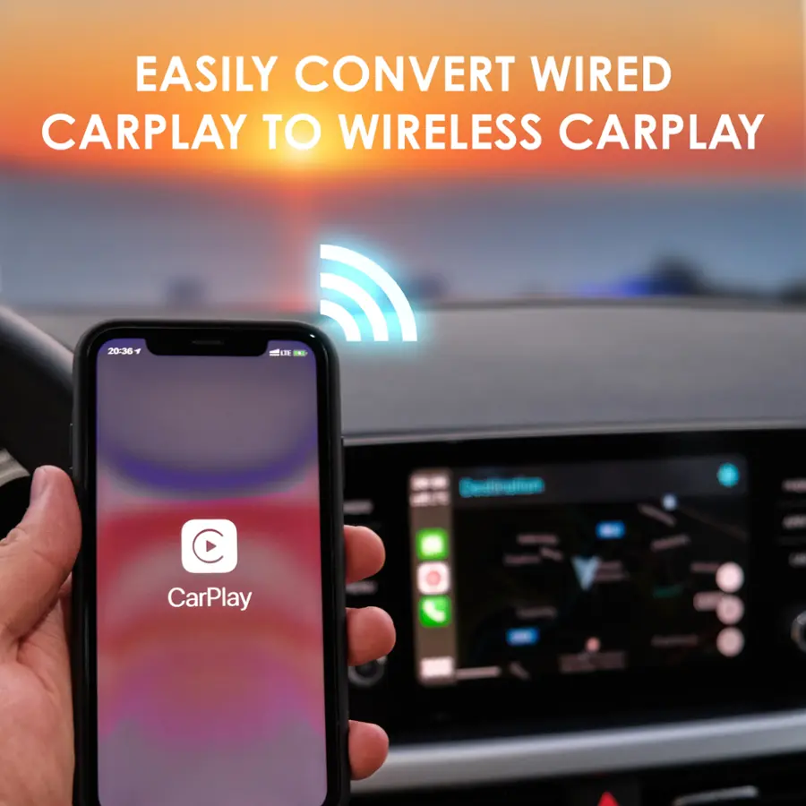 Rexing CPW 2 Wireless CarPlay Adapter for iPhone Black BBYCPW2 Open