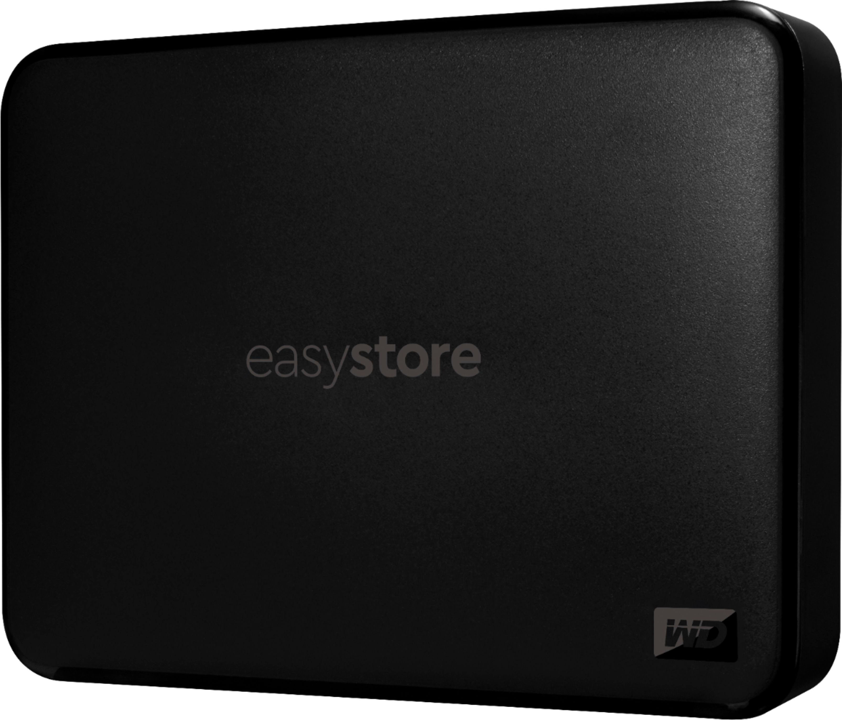 WD - Easystore 6TB External USB 3.2 Gen 1 Portable Hard Drive - Black - Front_Zoom