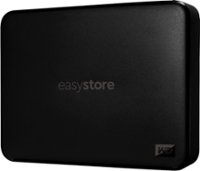 WD - Easystore 6TB External USB 3.0 Portable Hard Drive - Black - Front_Zoom