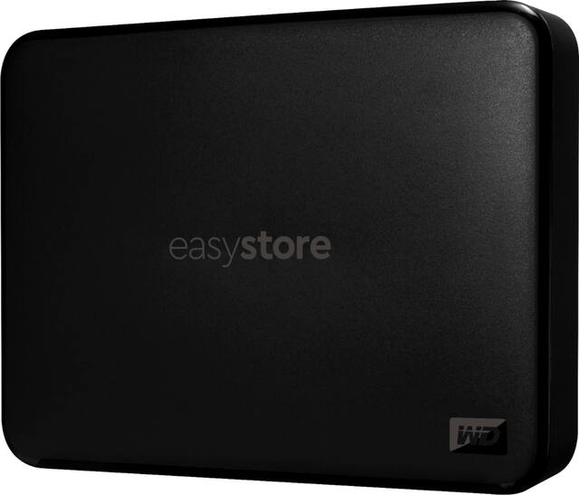 WD - Easystore 6TB External USB 3.2 Gen 1 Portable Hard Drive - Black