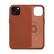 Front. dbramante1928 - Roskilde Magsafe Leather Case for Apple iPhone 15 - Tan.