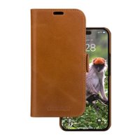 dbramante1928 - Lynge 2-In-1 Wallet and Folio Case for Apple iPhone 15 - Tan - Front_Zoom